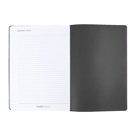 Dated 2025 diary, Escalada, A4, 120 sheets, soft cover, artificial leather, foil embossing, liesse, block 80 g/m2, black-9