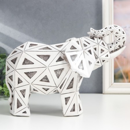 Souvenir Polystone 3D "Elephant Geometry" 19x11x25.5 cm-4