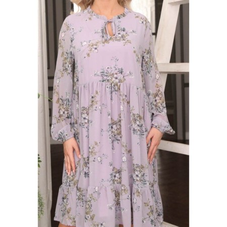 Women's dress, size 46, lilac color-8