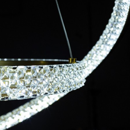 Orione 3 cm chandelier, D 80 cm, 1x160W LED-3