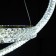 Orione 3 cm chandelier, D 80 cm, 1x160W LED