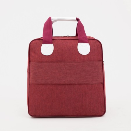 Road bag 2 in 1 on wheels 20 ", a lightning department, 4 outer pockets, burgundy color-6