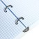 Notebook on A5 80 rings in Calligrata Coopybook. Very Peri, plastic cover, offset block