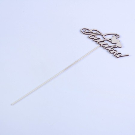 Topper "with love" 16x6.5 cm-2