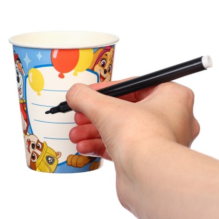Paper glass "Happy Birthday!", 250 ml, puppy patrol-6