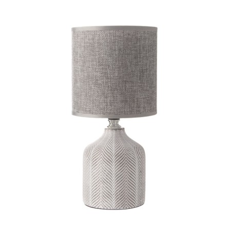 Hand lamp with lampshade Risalux "Sharon", E14, 40 W, white-gray, 13 × 13 × 27 cm-5