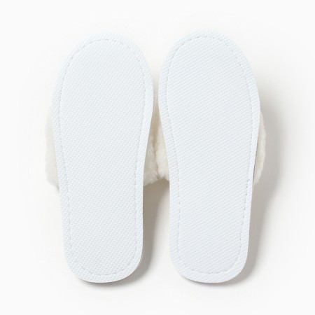 Women's slippers, white color, size 38-39-2