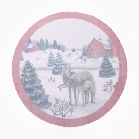 Napkin on the table "Cozy Christmas" 30x30cm, 100% p/e, oxford 420 g/m2-4