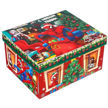 Gift box "New Year" 31x25.5x16 cm, Spider-Man-2