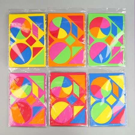 Set of stickers from EVA "Geometry", mix-6