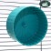 Wheel for rodents half -closed plastic, without a stand, 14 cm, turquoise