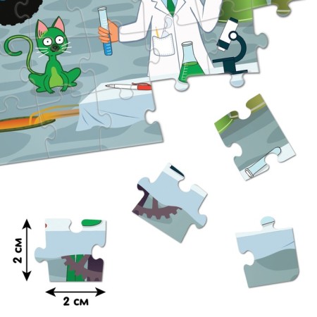 Puzzle "Blue Tractor: Laboratory", 54 elements-3