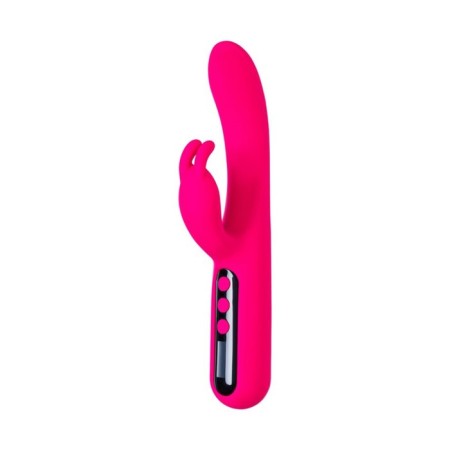 Vibrator to stimulate the Gp with the Eroteq rablock clitoral process, silicone, 23.5 cm, pink-2