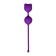 Toyfa A-Toys vaginal balls, silicone, purple color, d = 2.7 cm