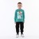 Sports pants for boys, black color, height 86-92