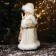 Snow Maiden "In a fur coat with an ornament" moves, with backlight, 40x20 cm, gold