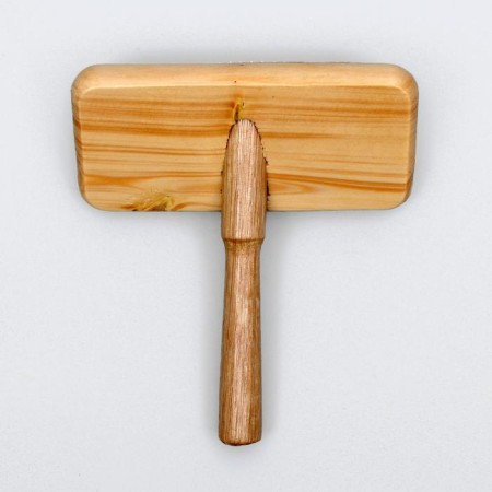 Puchoderma in a wooden case, with drops, 12.2 x 13.5 cm-2