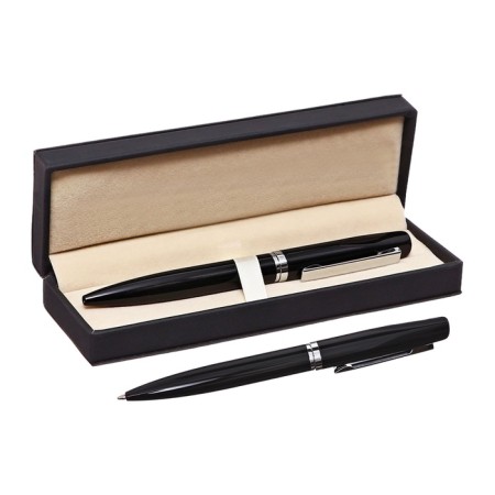 Gift Hell ball in the leatherette case rotary suite Black/silver housing