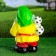 Garden figure "Dwarf with balls" 37x18x13cm