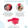 Plastic bucket for bathing Dino SCOOP, 800 ml., Coral color