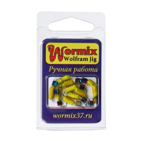 Mormyshka column with a dice "chameleon" (lemon), weight 1 g, size 3-1