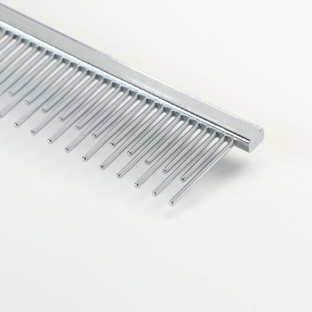 Comb "comfort" with teeth of different lengths, non -slip pen, 21.5 x 3 cm, blue-2