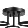 Chandelier "Edmas" 3he27 40w Black 58x58x22 cm Bayerlux
