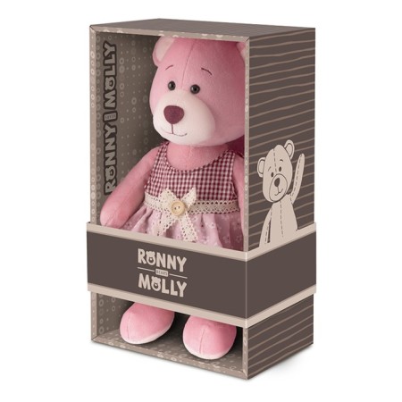 Soft toy "Bear Molly in a dress with apron", 21 cm-1