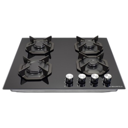 Hlect surface Maunfeld EGHG.64.2CB/G, gas, 4 burners, Black glass color-2