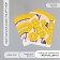 Scrapbooking paper "Yellow flowers" density 180 grams set 10 pcs 15.5x17 cm