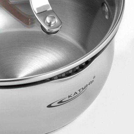 Aurora bucket, 1.6 l, d = 16 cm, capsule bottom, glass cover, pranial handle-10