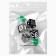 Dice play "Game time", 1.6 x 1.6 cm, set 2 pcs, green