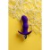 Toyfa A-Toys anal plug with vibration, moisture resistant, silicone, purple color, 11.2 cm, d = 2.7