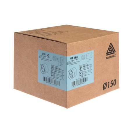 Exhaust Auramax VP 150, 153x153 mm, D = 150 mm, 220 V, 22 W, 37 dB, channel-5