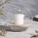 VAZA-Sub-Great "Classic" with a white candle, 12 × 10 cm, 9 hours, ball, glass