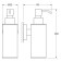 Liquid soap dispenser, chrome, artwelle