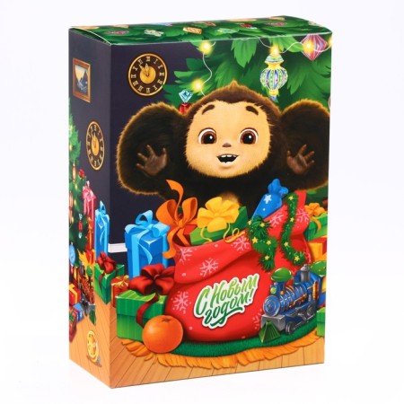 Folding box, 16 x 23 x 7.5 cm "Happy New Year!", Cheburashka-4