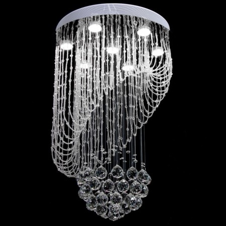 Lamp cascade "Alessandra" 7xled chrome 50x50x75cm Bayerlux-2