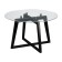 Gouring Rill table 445, 700x700x440, wenge/glass Transparent circle