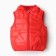 Warm vesty vest, red color, height 92-98 cm