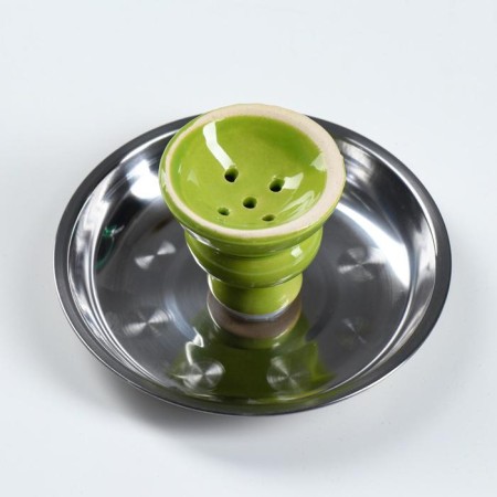Hookah "Stars", 52 cm, 2 tubes, green-5