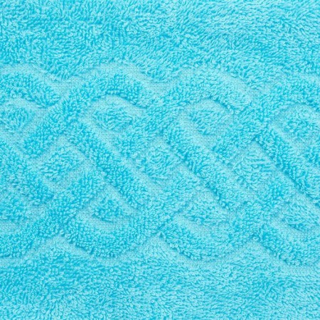 Terry towel "Plait", blue color, 30x70 cm-1