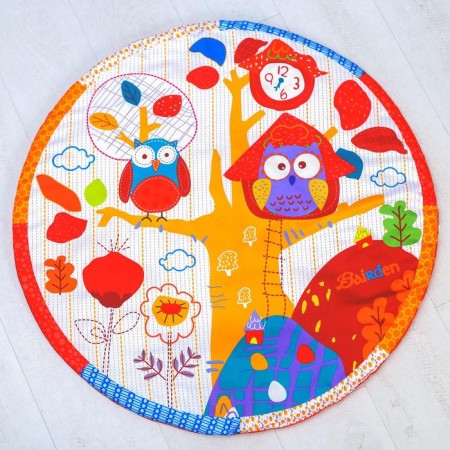 Developing rug with arcs "Owl", 85x85 cm.-3