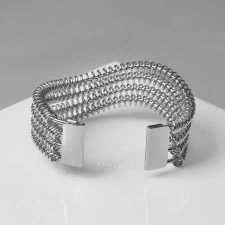 Bracelet Metal "Athena" screw, silver color-1