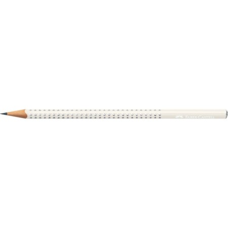 Chernographic Faber-Castell “Sparkle” in, trihedral, sharpened, coconut milk