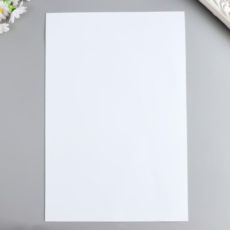 Foamiran 1 mm, 20x30 cm (set 10 sheets) BK036 white-1