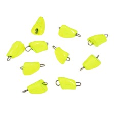 Cargo bullet-excentric stained collapsible Yaman 10 pcs., 3 g, yellow