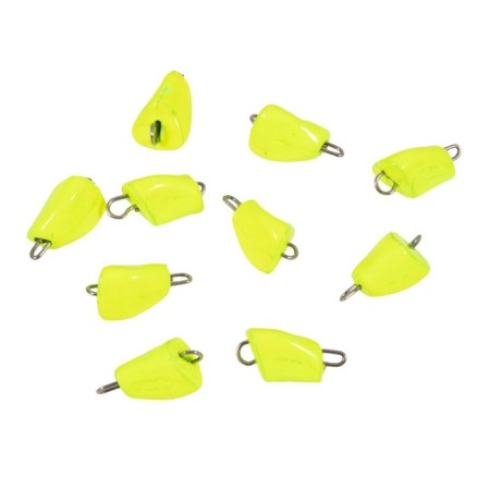 Cargo bullet-excentric stained collapsible Yaman 10 pcs., 3 g, yellow