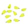 Cargo bullet-excentric stained collapsible Yaman 10 pcs., 3 g, yellow