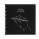 Sketchpad 195x195 mm, 20 sheets on the crest, Handmade, 200 g/m2, designer cardboard cover, foil embossing